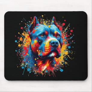 Pitbull Paint Splatter Muismat