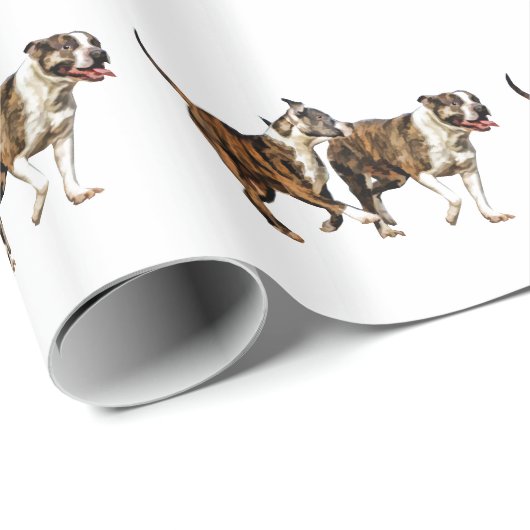 Pitbull Pals in Spel Cadeaupapier (Rol Hoek)