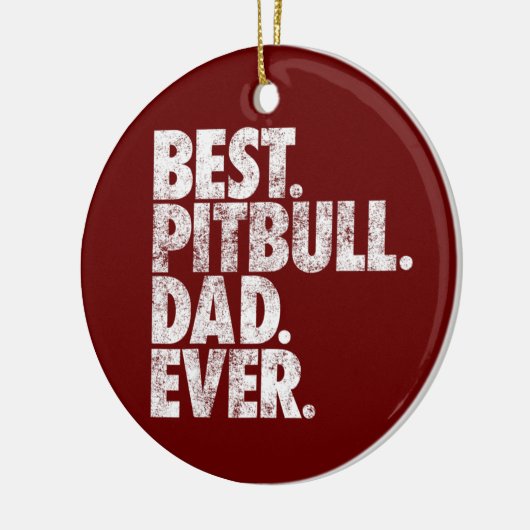 Pitbull Pap Best Pitbull Pap Ever Pittie Dog Gift Keramisch Ornament (Links)