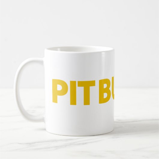 Pitbull Pap Koffiemok (Links)