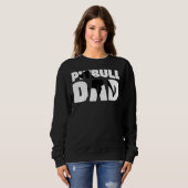 Pitbull Pap Pitbull Vader Dog Pap Trui (Voorkant volledig)
