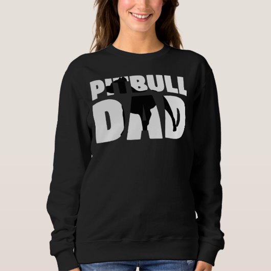 Pitbull Pap Pitbull Vader Dog Pap Trui (Voorkant)