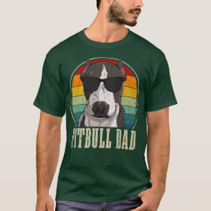 Pitbull Pap zonnebril Funny Papa Dog Fat T-shirt