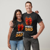 Pitbull Papa Cool Grappige Pitbull Hond T-shirt (Unisex)