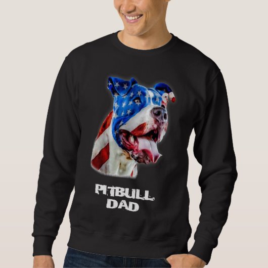 Pitbull Papa Pitbull Lover Pitbull Eigenaar Trui (Voorkant)
