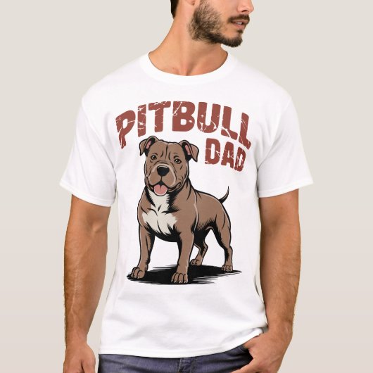 Pitbull Papa T-shirt (Voorkant)