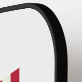 Pitbull Papa USA Vlag Patriottische Vaders Dag Cad Pickleball Paddle (Links Detail)