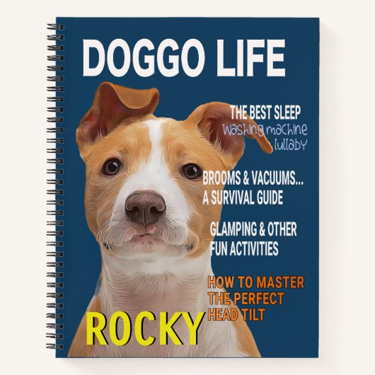 Pitbull Parody Magazine Hoesje Notitieboek (Voorkant)