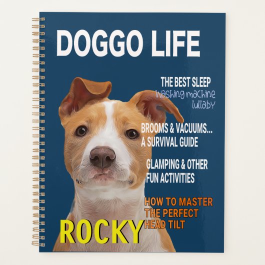 Pitbull Parody Magazine Hoesje Planner (Voorkant)