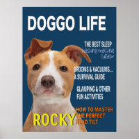 Pitbull Parody Magazine Hoesje Poster