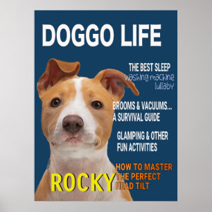 Pitbull Parody Magazine Hoesje Poster