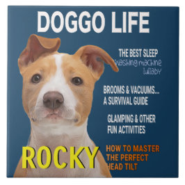 Pitbull Parody Magazine Hoesje Tegeltje