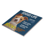 Pitbull Parody Magazine Hoesje Tegeltje (Zijkant)