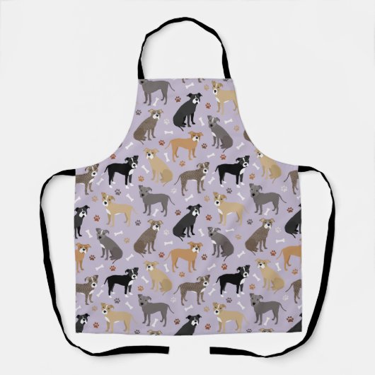Pitbull Paws and Botten Apron Schort (Voorkant)