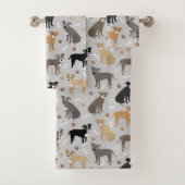 Pitbull Paws and Botten Bath Towel Set Bad Handdoek (Insitu)