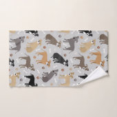 Pitbull Paws and Botten Bath Towel Set Bad Handdoek (Handdoek)