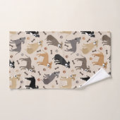 Pitbull Paws and Botten Bath Towel Set Bad Handdoek (Handdoek)
