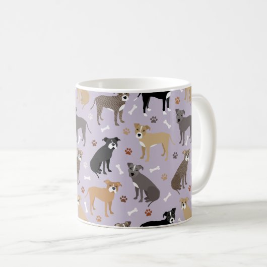 Pitbull Paws and Botten Coffee Mok (Voorkant rechts)