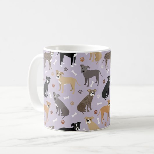 Pitbull Paws and Botten Coffee Mok (Voorkant links)