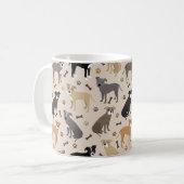 Pitbull Paws and Botten Coffee Mok (Voorkant links)