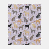 Pitbull Paws and Botten Fleece Blanket (Voorkant)