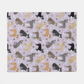 Pitbull Paws and Botten Fleece Blanket (Voorkant (Horizontaal))