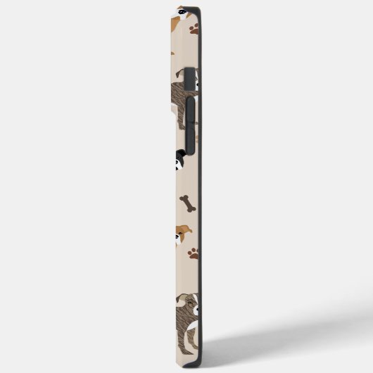 Pitbull Paws and Botten Hoesje-Mate iPhone Case (Achterkant / Links)