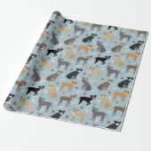 Pitbull Paws en Botten Cadeaupapier (Uitgerold)