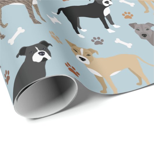 Pitbull Paws en Botten Cadeaupapier (Rol Hoek)