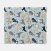 Pitbull Paws en Botten Fleece Deken (Voorkant (Horizontaal))