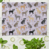 Pitbull Paws en Botten keukenhanddoeken (Gevouwen)