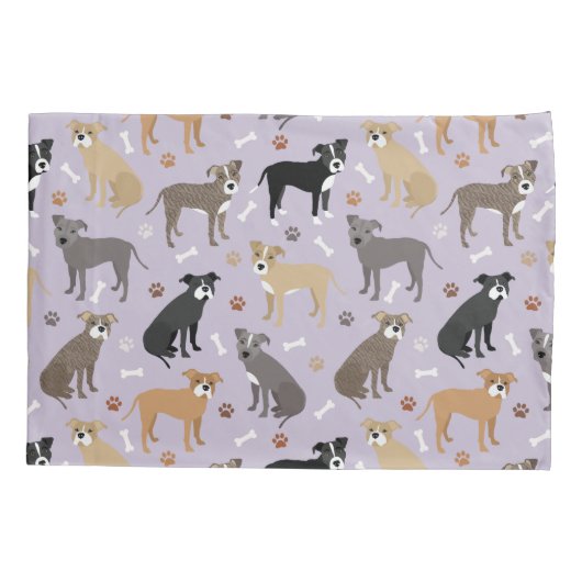 Pitbull Paws en Botten Kussensloop (Achterkant)