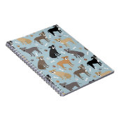 Pitbull Paws en Botten Notitieboek (Rechterzijde)