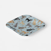 Pitbull Paws en Botten Papieren Bordje (Gebogen)