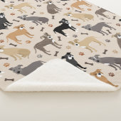 Pitbull Paws en Botten Sherpa Blanket Sherpa Deken (3/4)