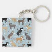 Pitbull Paws en Botten Sleutelhanger (Achterkant)