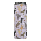 Pitbull Paws en Botten Thermal Tumbler Thermosbeker (Achterkant)
