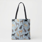 Pitbull Paws en Botten Tote Bag (Voorkant)