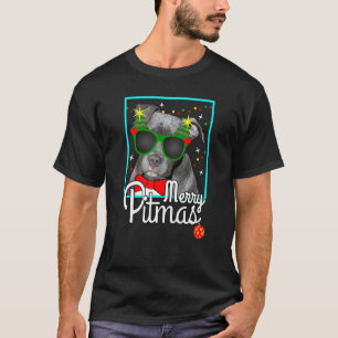 Pitbull Pit Bull Dog Kerstmis T-shirt