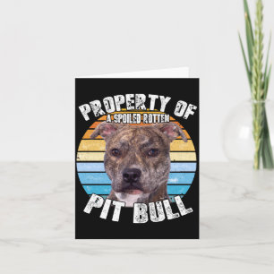 Pitbull Pit Bull Pittie Brindle Eigenaar Liefhebbe Kaart