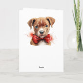 Pitbull Pit Bull Puppy Dog Verjaardag Kaart (Achterkant)