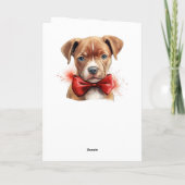 Pitbull Pit Bull Puppy Dog Verjaardagsnaam Kaart (Achterkant)