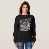 Pitbull Pit Bull Terrier Save a Pitbull Trui (Voorkant volledig)