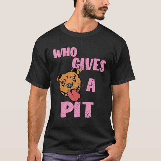 Pitbull Pit Bull van vrouwen die een foto geeft T-shirt (Voorkant)