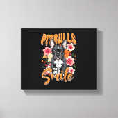 Pitbull Pitbulls Canvas Afdruk (Voorkant)