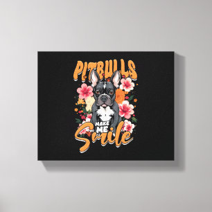 Pitbull Pitbulls Canvas Afdruk