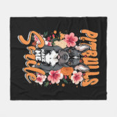 Pitbull Pitbulls Fleece Deken (Voorkant (Horizontaal))