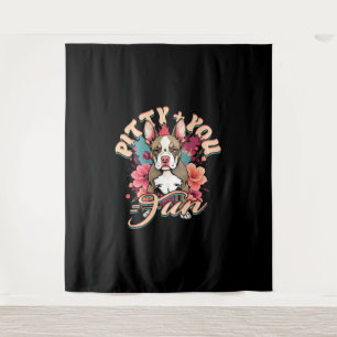 Pitbull Pitbulls Pitty + You = Leuk Wandkleed