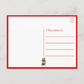 Pitbull Pittie Puppy Dog Miss You Love Pit Bull Briefkaart (Achterkant)