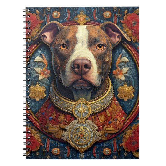 Pitbull "Pittie" Spiraal Notitieboek (Voorkant)